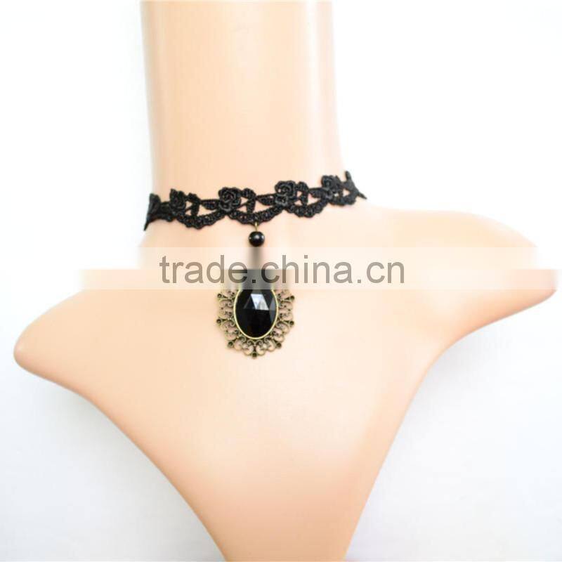 lace choker necklace designer cheap jewelry vintage retro women steampunk accessories jewelry