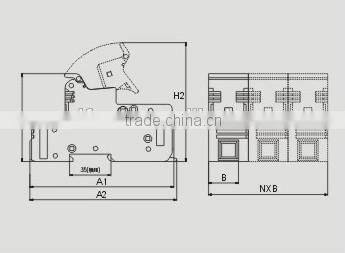 RT18-125 Plastic Fuse Base