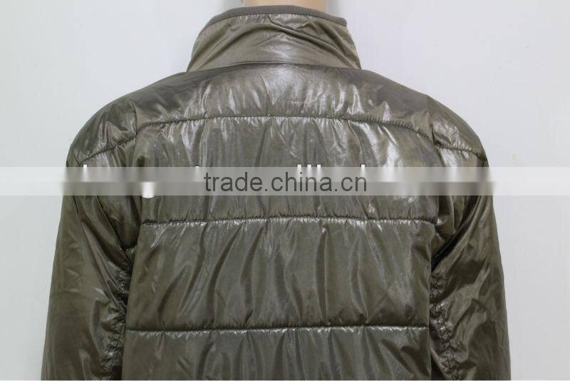 2014 Winter Padded Jacket Long-Sleeve Zipper Placket Contrast Color Men Down Jacket
