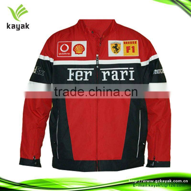 Printed waterproof reflective Men's yellow motorcycle jacket