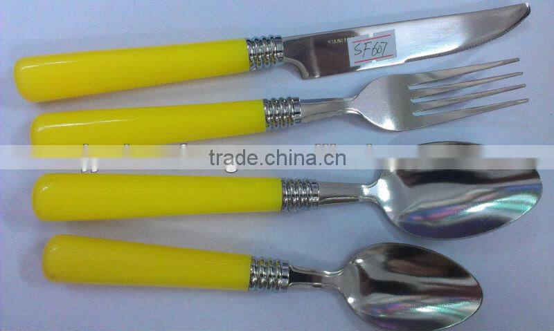 plastic handle cutlery