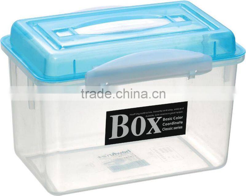 Clear hard plastic waterproof clear storage box