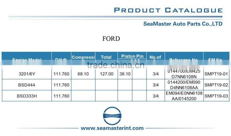 Piston For FORD 3201/6Y OEM 0144700/EM425 D7NN6108N