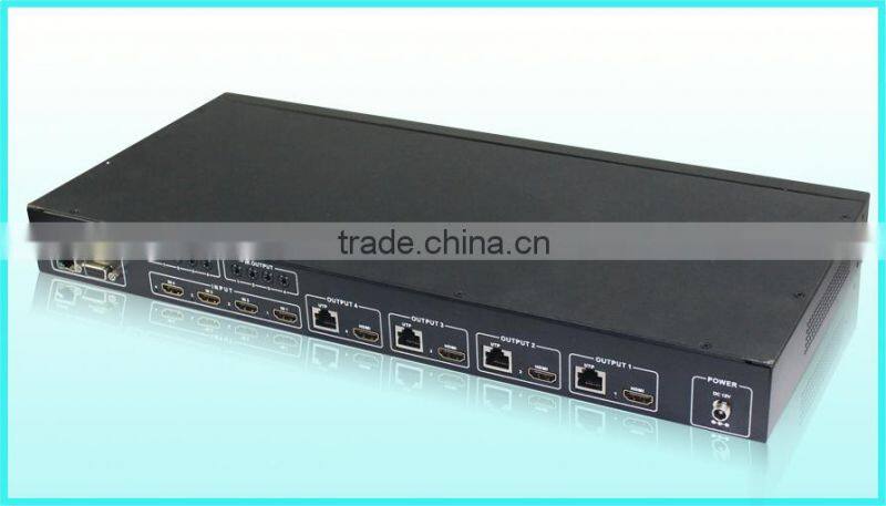 HDMI Matrix 4x4 with Simultaneous CAT and HDMI Outputs, high quality