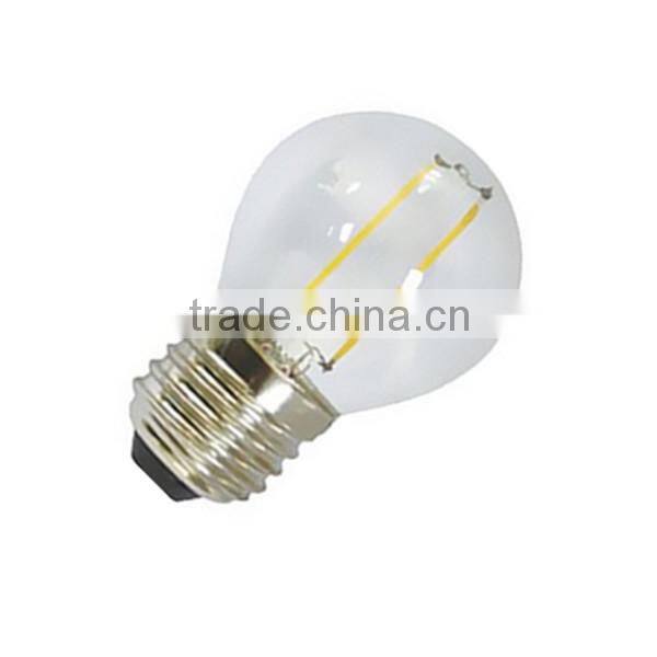 E27 LED filament bulb 2W G45 filament LED bulb 360 degree