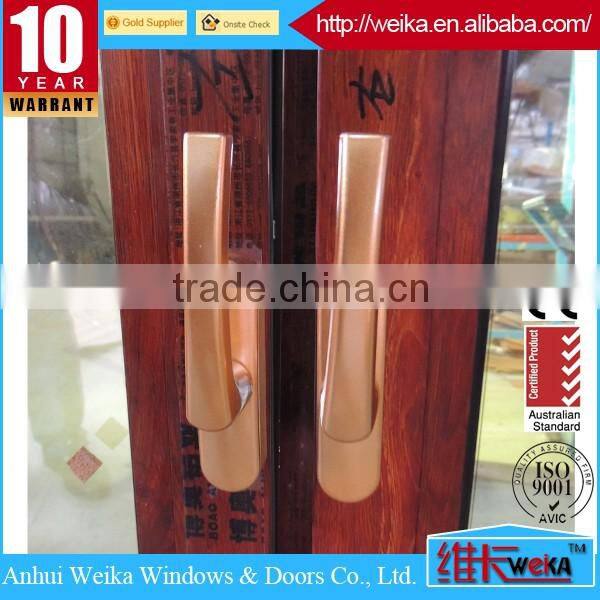 AS2047 CE good quality and cheap wood grain aluminium tilt and turn windows