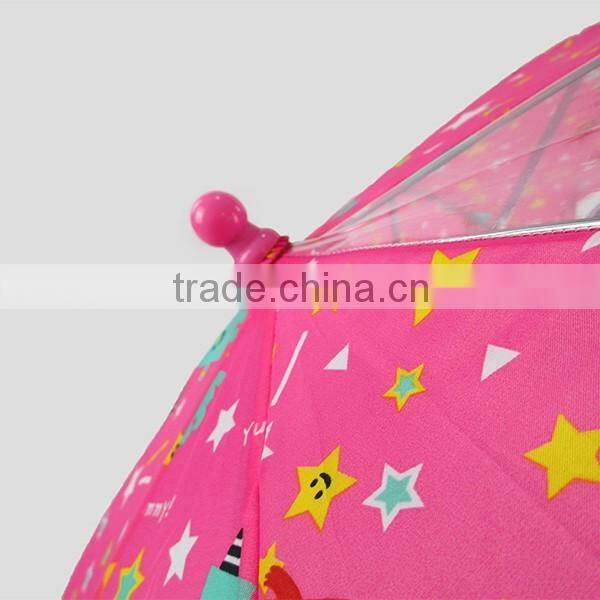 auto open custom cartoon character printed straight kids umbrella