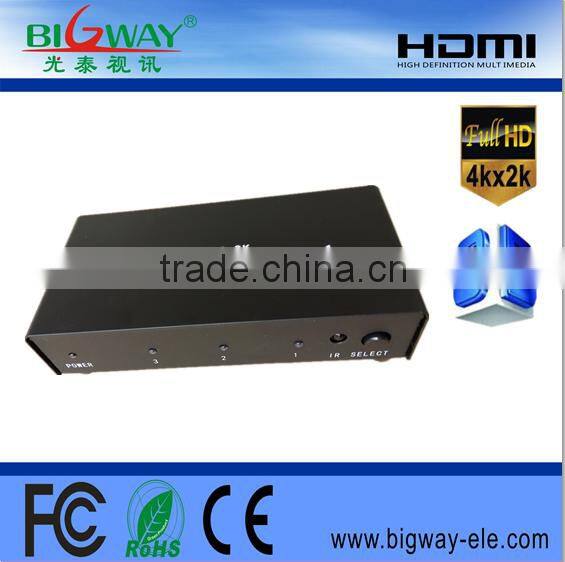v1.4 HDMI Switcher 3X1 HDMI Switch 3 in 1 out Converter Box Support Box for HDTV full HD1080p