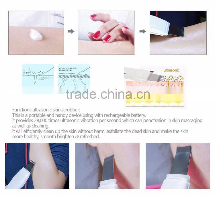 New Ultrasonic Skin Scrubber Portable Garvanic Massager China guangdong