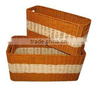 High used value bamboo-rattan basket from Vietnam