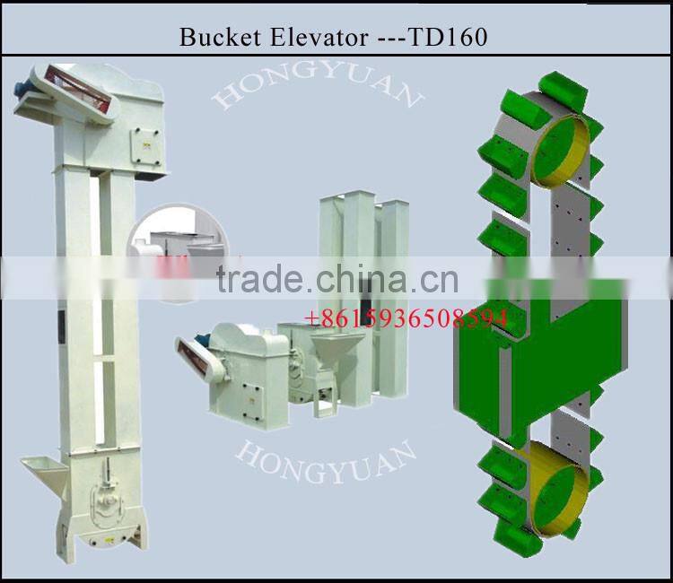 China bucket elevator conveyor with plastic elevator bucket