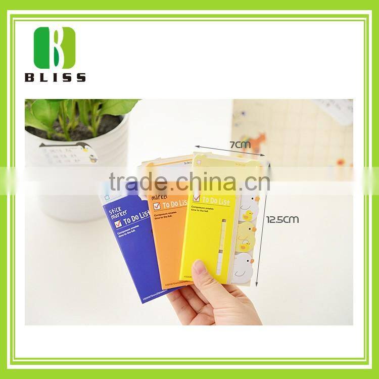 Full color gummed sticky note pad adhesive die cut memo butterfly shape note paper