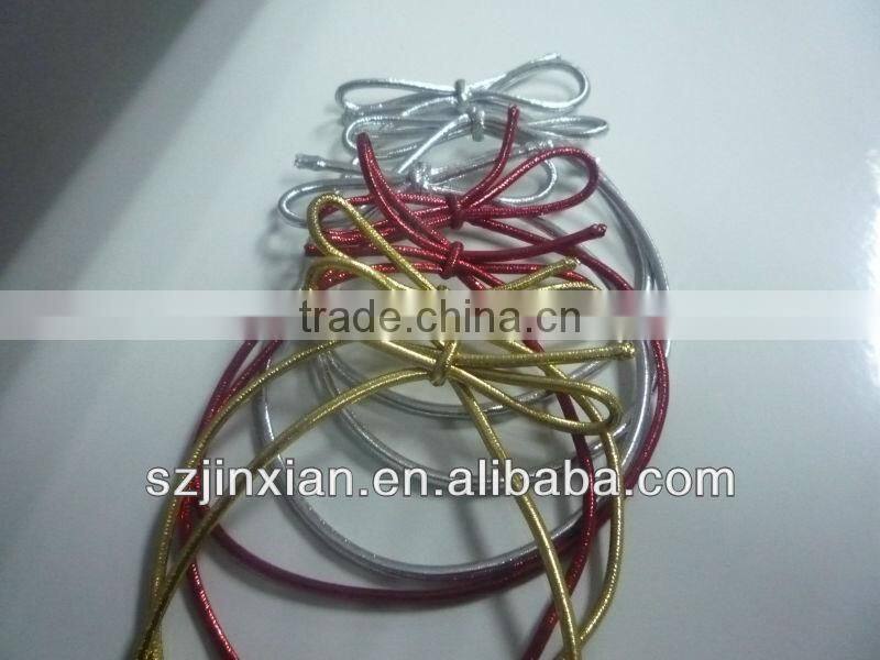 Showed on Space X of Silver/gold Elastic Cord manufacturer