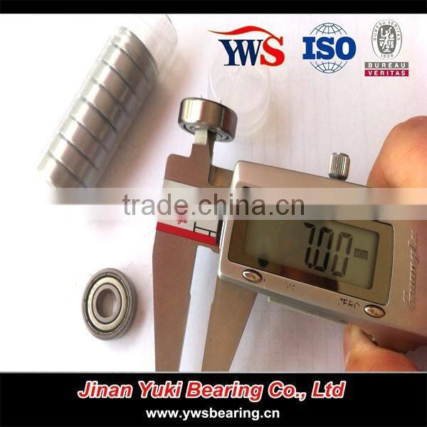 High limiting speed chorme steel or stainless steel 607 bearing 607zz Deep groove ball bearings