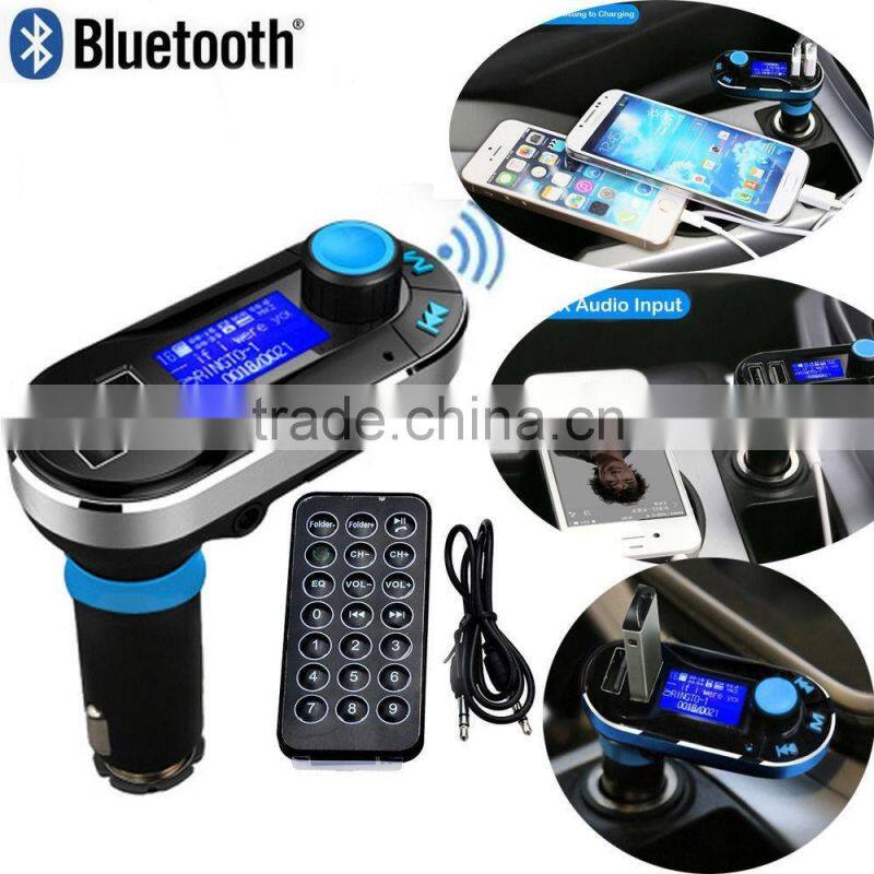New Wireless Bluetooth FM Transmitter Handsfree Stereo Bluetooth Car Kit With A2DP/AVRCP For Ihpone Cell Phone