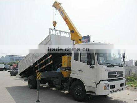 5ton Tipper truck mounted crane,dump truck with crane,tipper crane