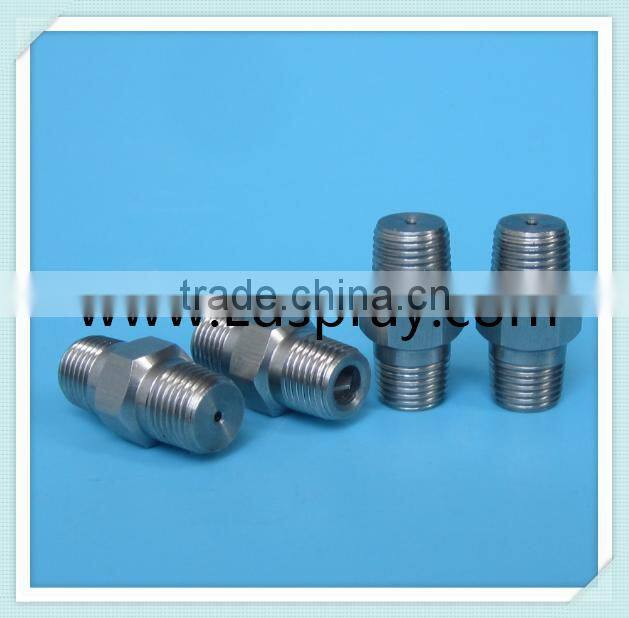 Stainless steel two double threads fulljet washing nozzle