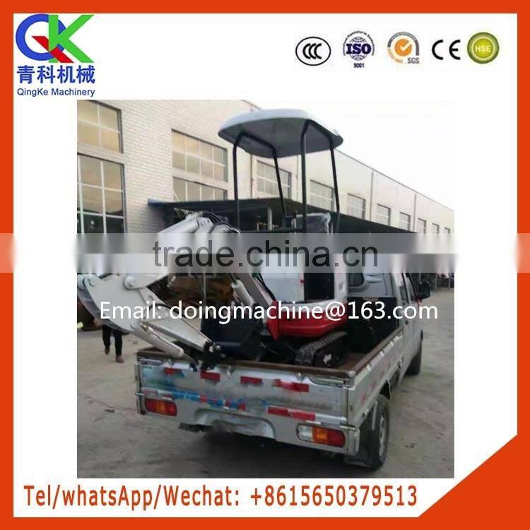 new style mini electrical excavator climbing function