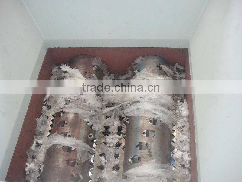 special design pp non-woven film and jumbo bags double shaft shredder