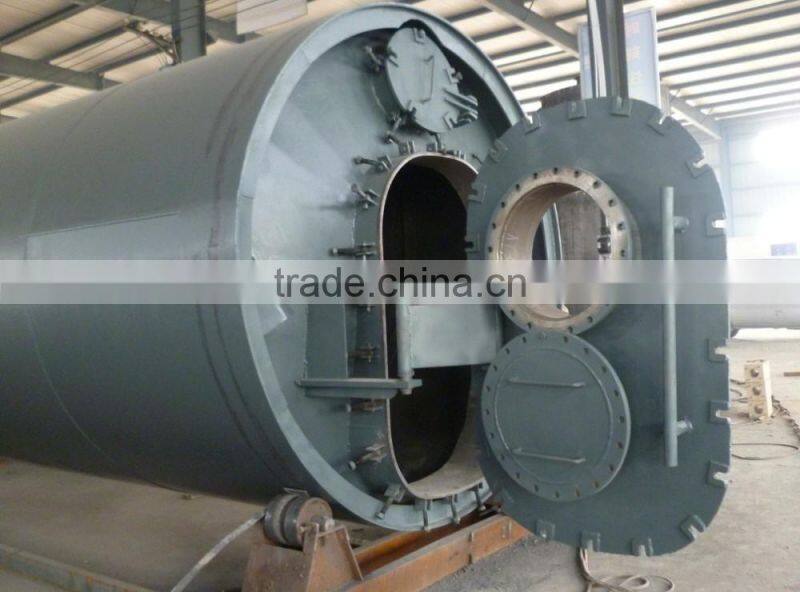 Used tire recycling machine to diesel oil pyrolysis and distillation combined plant