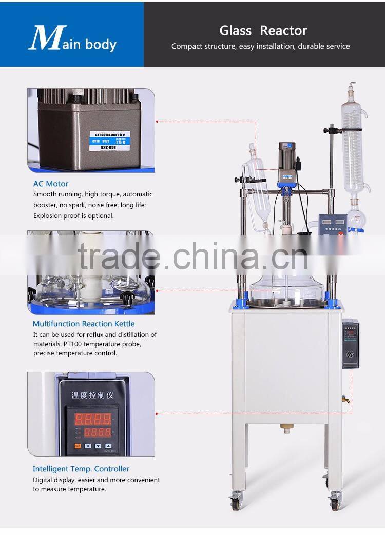 High Pressure Vessel Chemical Glass Catalytic Reactor