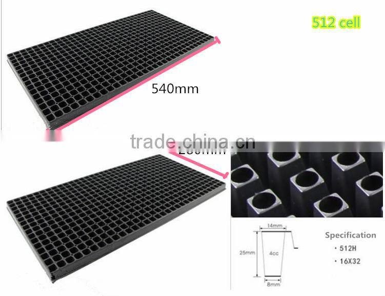 50 cell, 512 cell plastic seed cell plug tray