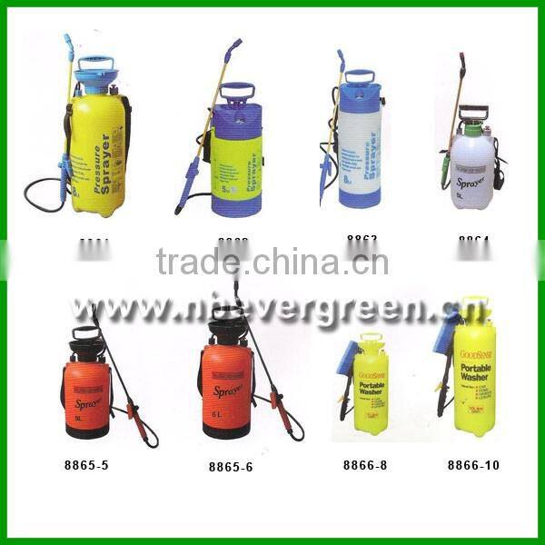 Garden hand held pressure sprayer