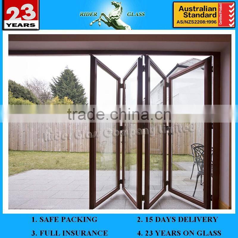 China Class Supplier Custom 3.2-22mm Glass Folding Door Glass with AS/NZS 2208