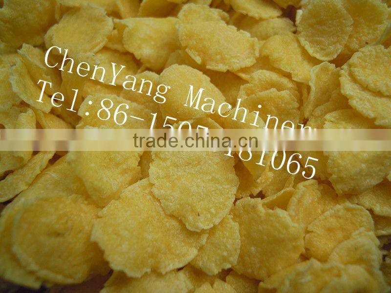 The stainless steel fried maize corn flakes machine