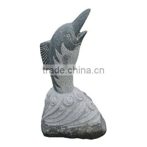 Garden Ornament Fish Stone Statue