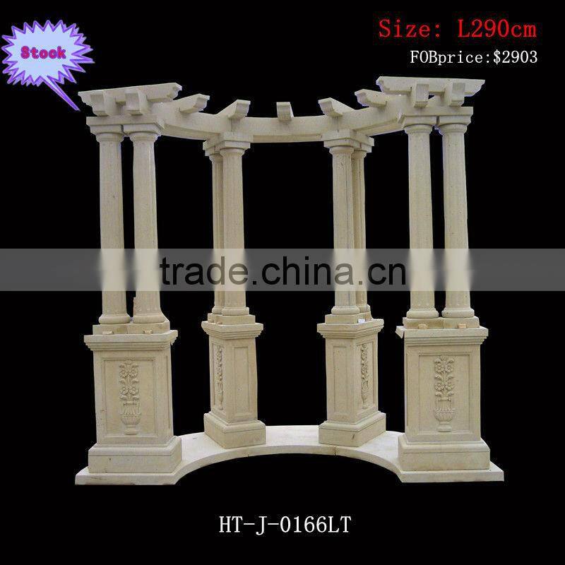 Outdoor Marble Gazebo With Six Pillars