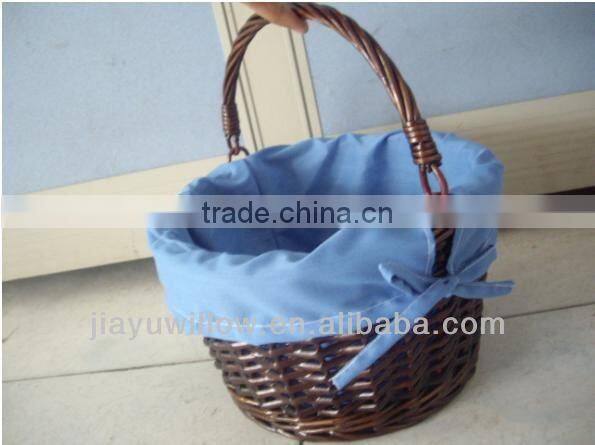 Wholesale Wicker Baskets with Lining and Handles