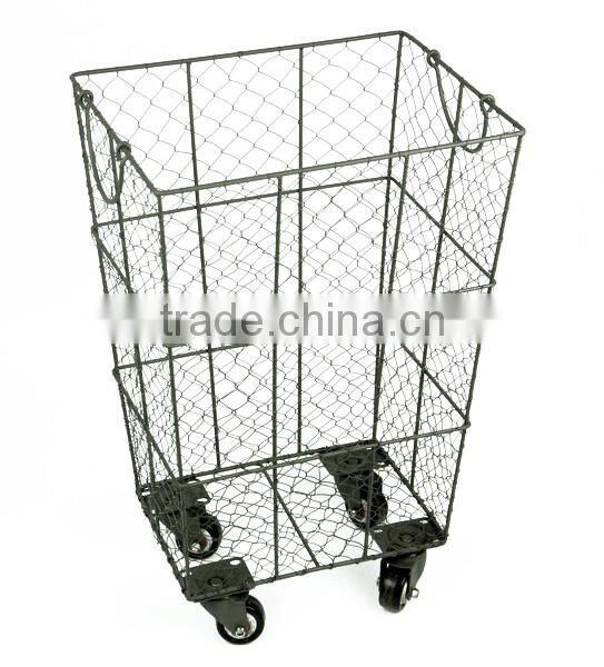 Factory Supply Attractive Price Storage Laundry Basket With Wheels