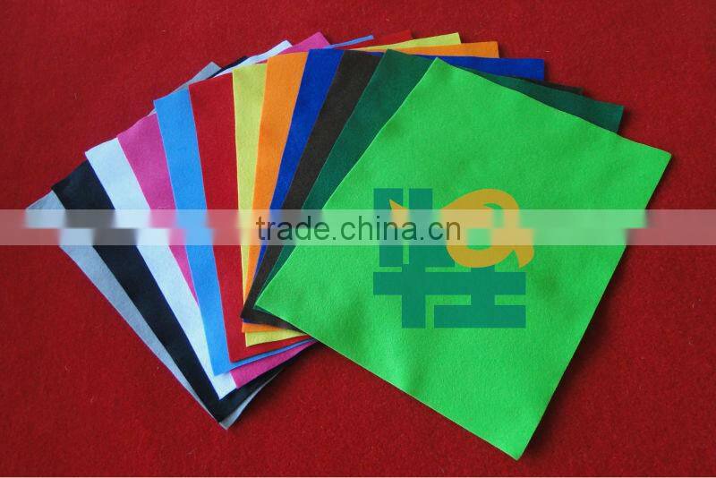 Needle punched synthetic felt