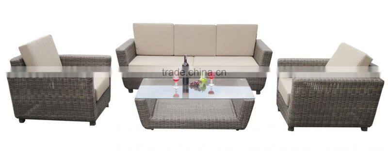 New Style Fashion Outdoor Garden PE Rattan Sofa