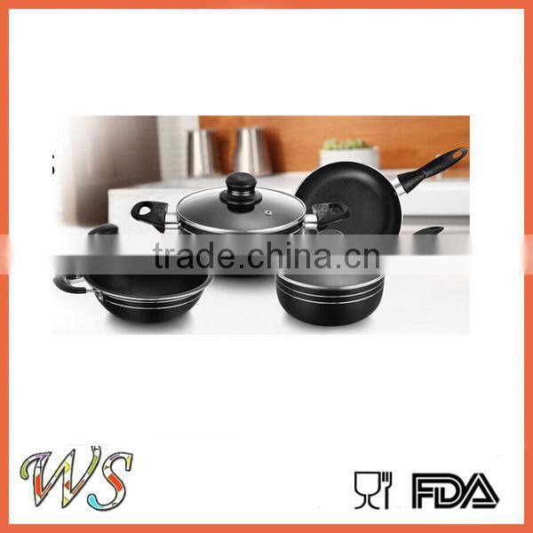WS-DA234 black couscous pot with lid