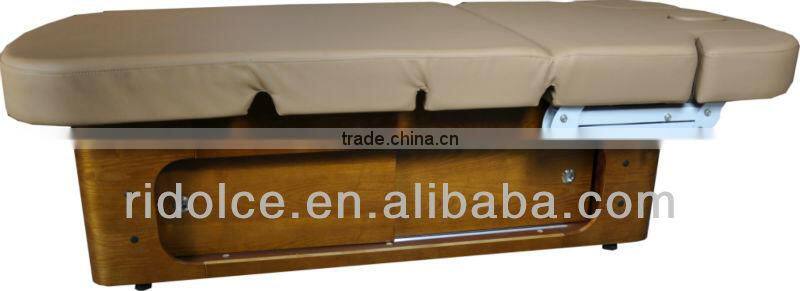 Classic Electric Massage Bed with motor to control backrest and footrest portable salon furniture DS-110005