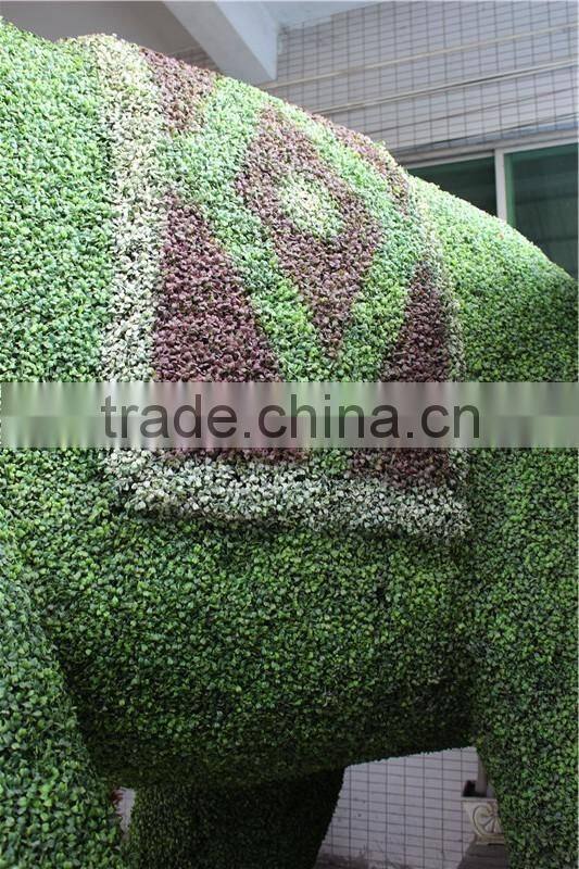 artificial design nature simulation grass plant elephant statue animal sculpture