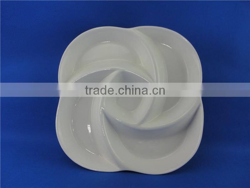 wholesale porcelain disposable divider plates
