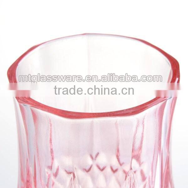 wholesale colorful candle holder crystal long stem wine glass