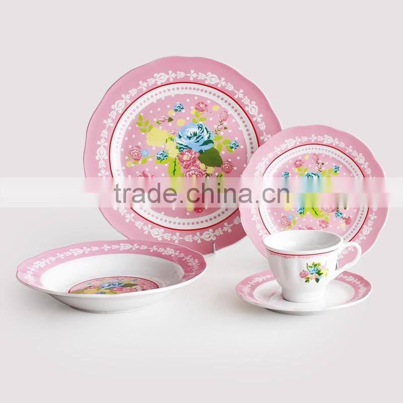 set of 16pcs&20pcs porcelain dinnerware with Christmas printing Christmas printing dinnerware set Porcelain dinner set