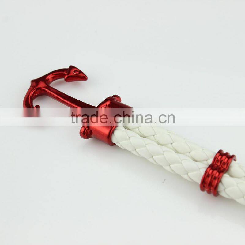 European and American Popular Anchor Bracelet for Men and Women Leather Bracelet