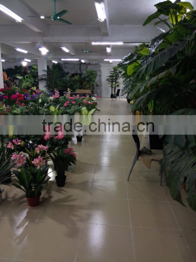 Small artificial peach flower tree for interior decoration