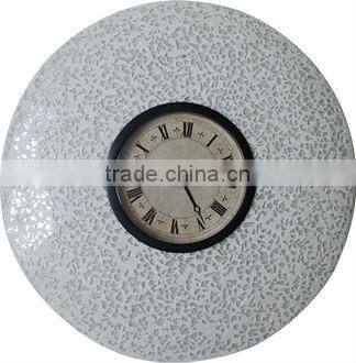 sandsone and resin material round wall digit clocks for home decor