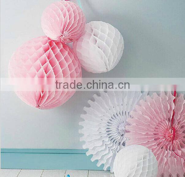 Hanging colorful paper pompoms/ paper garland