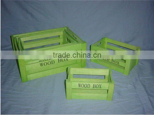 Wooden Farmers Fruit Vegetables Market Crates