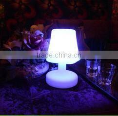 rechargeable LLDPE color change led decorative table lamp