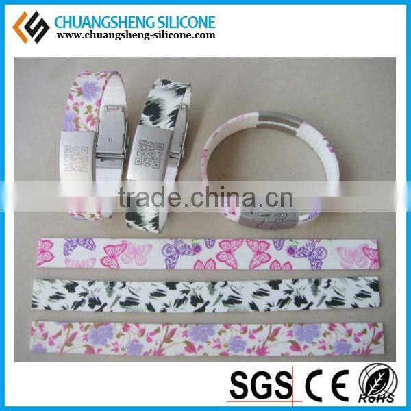 Custom printing deboss silicone wristband, rubber band, rubber wristband