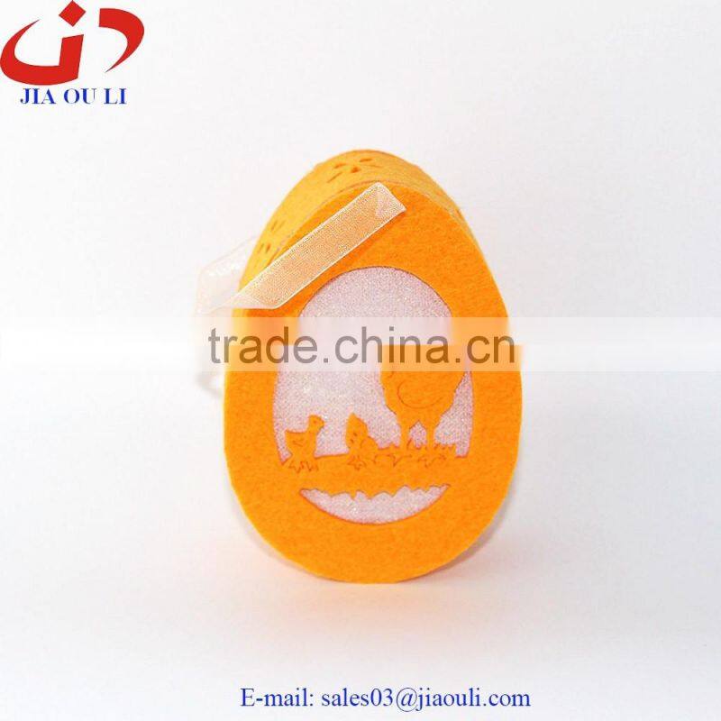 Fashion Easter decorations non-woven easter hanging LED egg decorations