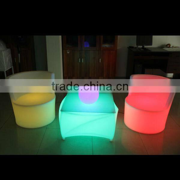 Polyethylene illuminated bar interactive led table